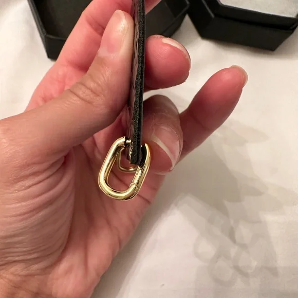 Luv AJ Chain Link Huggie Earrings - Picture 5 of 8